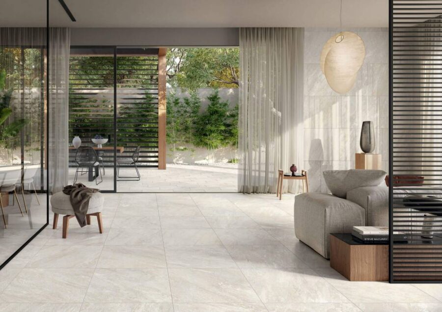 Alpine Champagne 60x60 quartz effect porcelain tile optimised e1682688999475