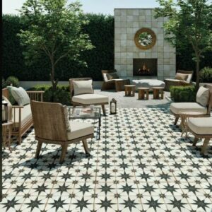 Icon porcelain star design tiles