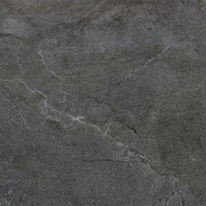 Bliss Charcoal. Image shows charcoal porcelain large stone tiles swatch