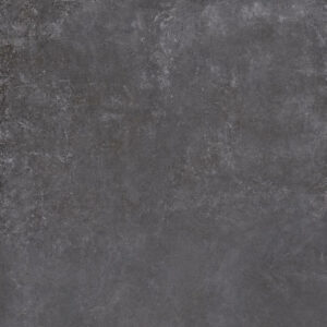 DOCKLANDS-CHARCOAL-CEMENT-PORCELAIN-TILE-SWATCH-SQUARE. Image shows charcoal cement porcelain tile swatch