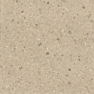 FUSION-WARM-TERRAZZO-PORCELAIN-TILES-120X60. Image shows swatch of terrazzo porcelain tile