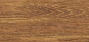 SERENITY-SIENNA-WOOD-PLANK-PORCELAIN-TILE-SWATCH-1510X240. Image shows dark wood plank porcelain tile swatch.